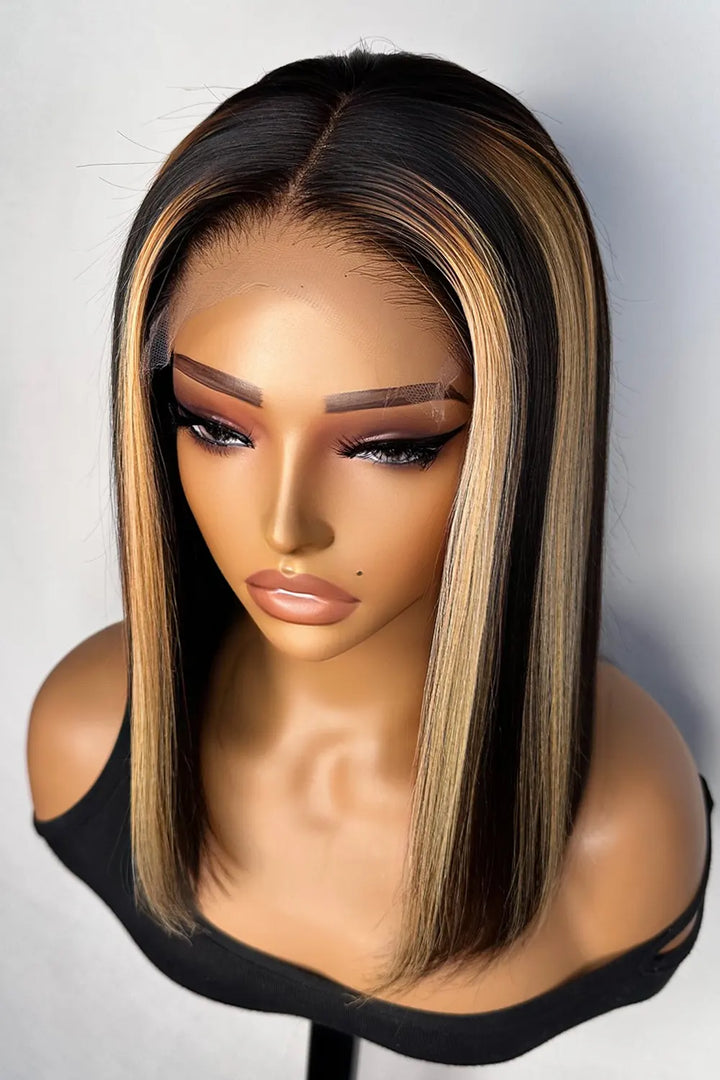 shoulder-length-black-bob-with-blonde-highlights-bone-straight-3
