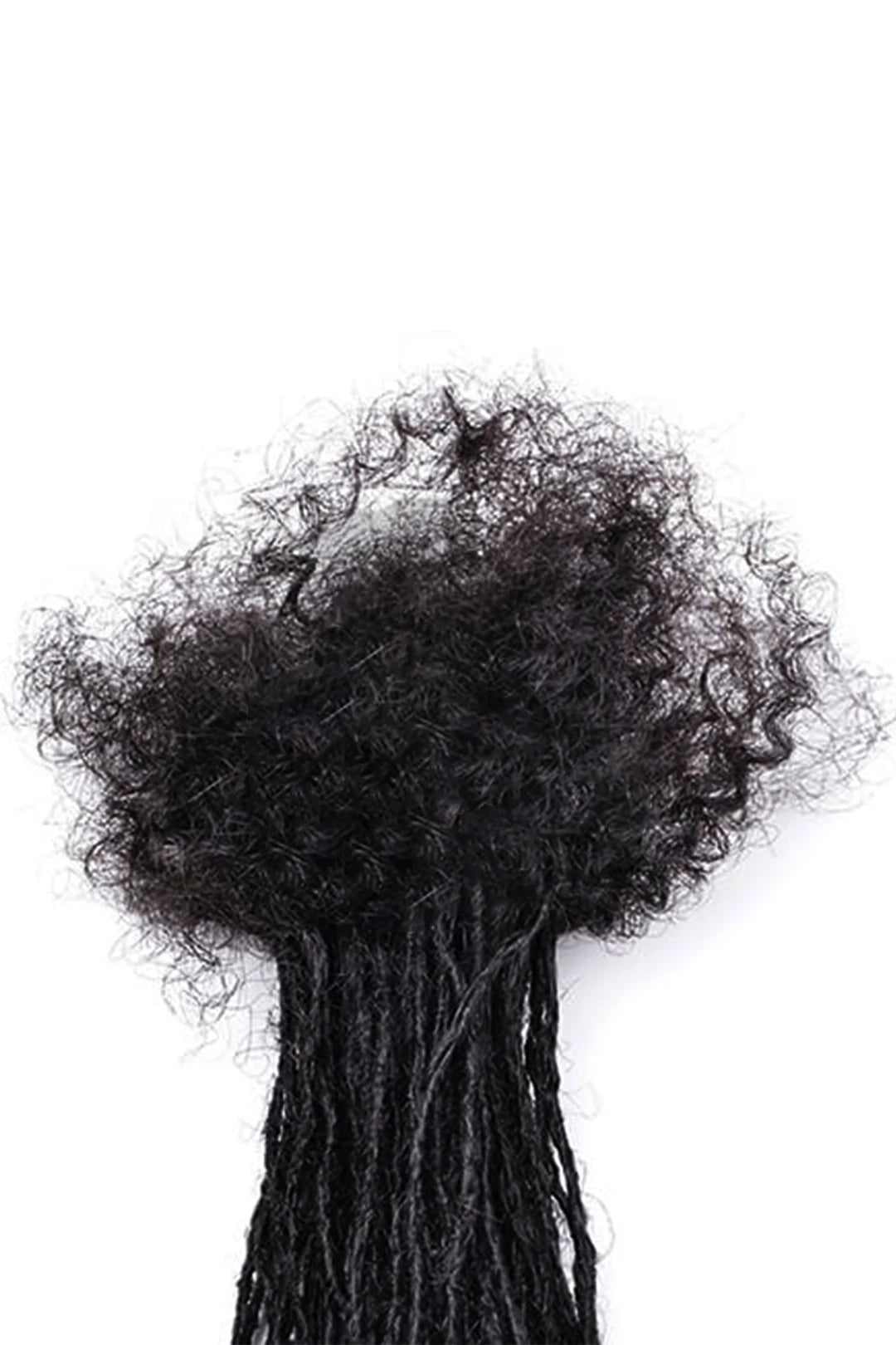 Extensions Sisterlocks 0,1 cm Cheveux Humains Afro Bouclés Noir Naturel