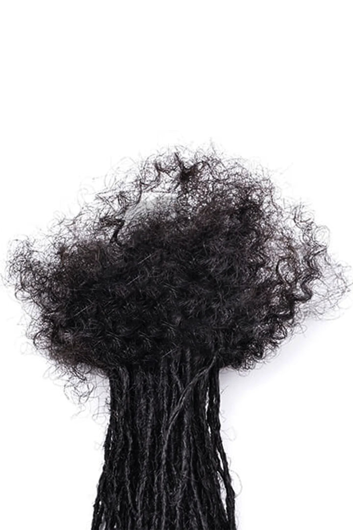 Extensions Sisterlocks 0,1 cm Cheveux Humains Afro Bouclés Noir Naturel