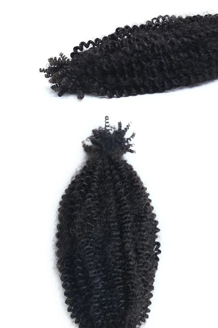 Springy Afro Twist Marley Hair Natural Black Human Hair 3