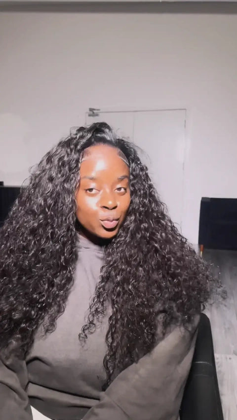 Tiktok Influencer onyiokorie Showing The Braiding Process Of Cambodia Raw Hair Bundle Natural Wave Natural Colour 12a