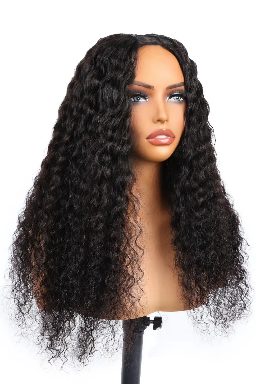U Part Wig Deep Wave Human Hair Beginner Friendly Side1