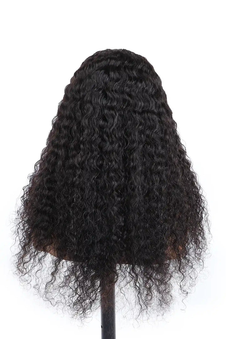 U Part Wig Deep Wave Human Hair Beginner Friendly Back