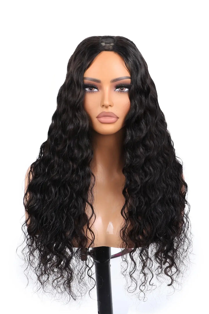 U Part Wig Loose Wave Human Hair Beginner Friendly