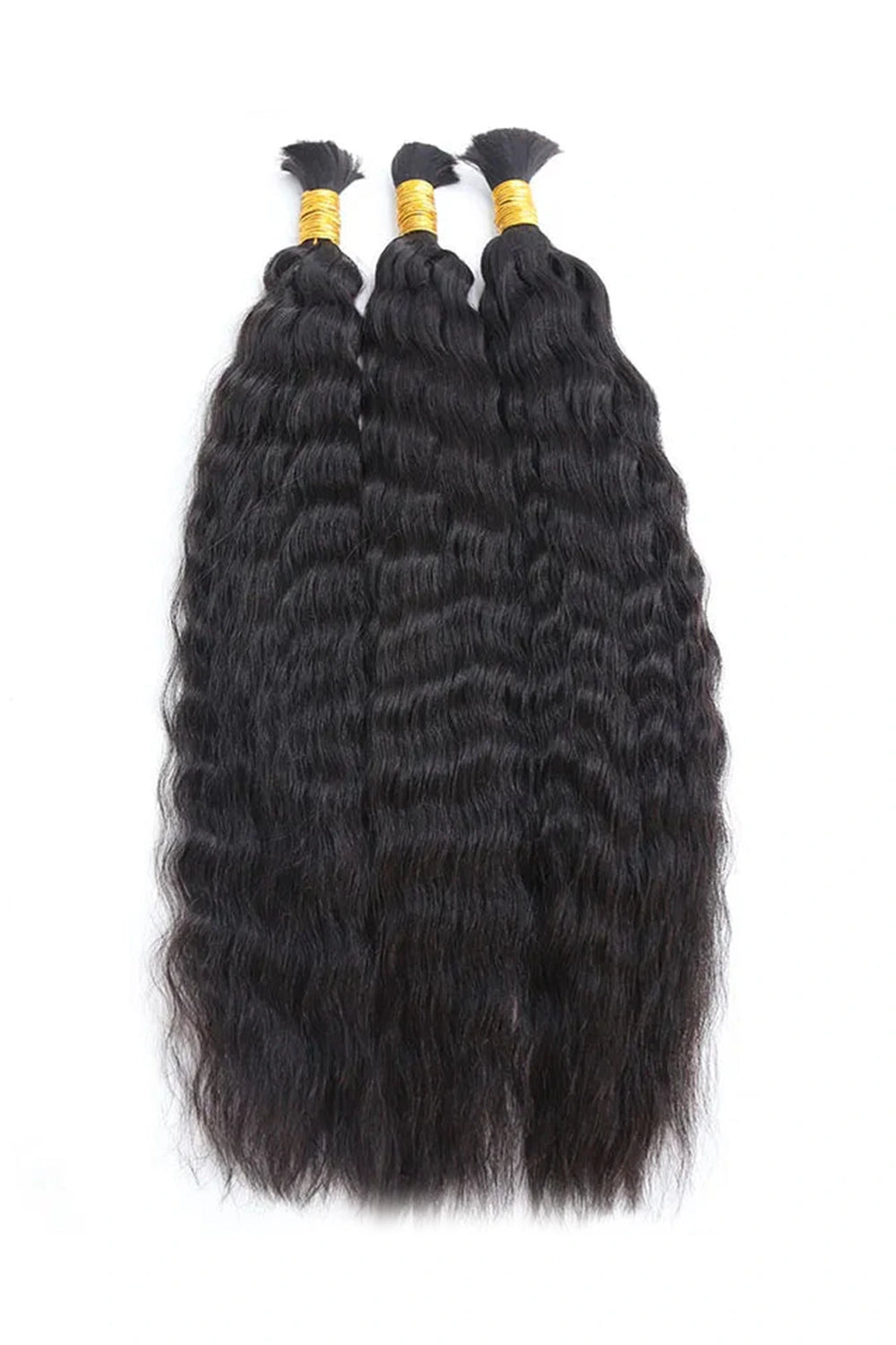 Wet & Wave Bulk Human Hair For Braiding Natural Black BU27 1