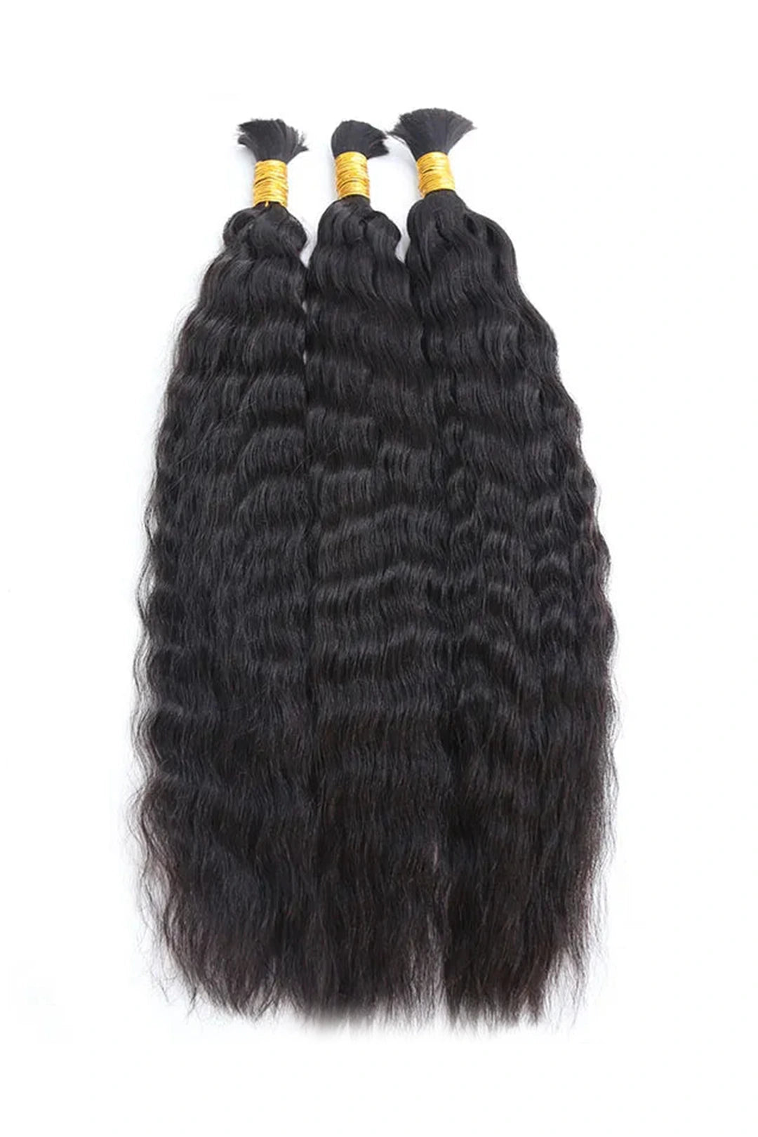 Wet & Wave Bulk Human Hair For Braiding Natural Black BU27 1