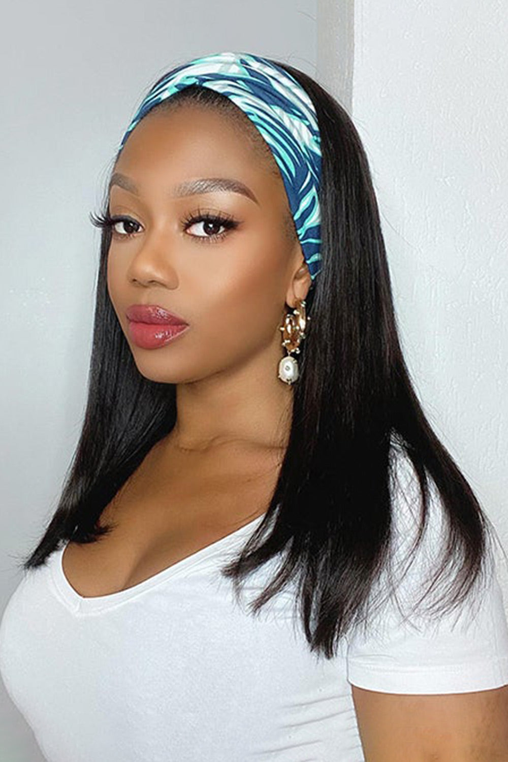Straight Headband Wig Styles, 100% Human Hair Wig HBW01