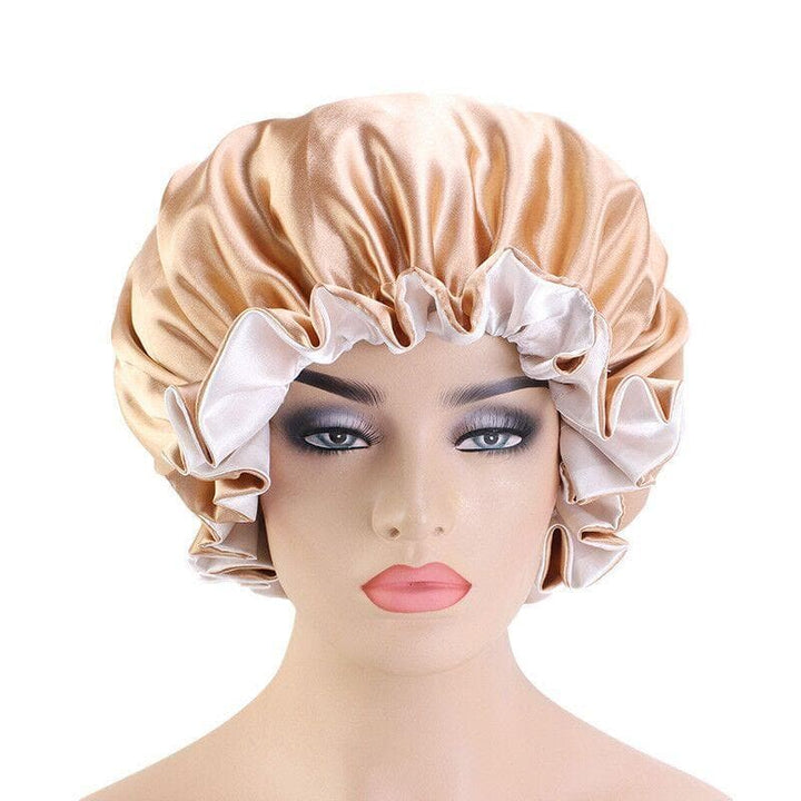 YGwigs Double Layer Women's Satin Night Sleep Bonnet With High-Grade Elastic Band SB01 - ygwigs