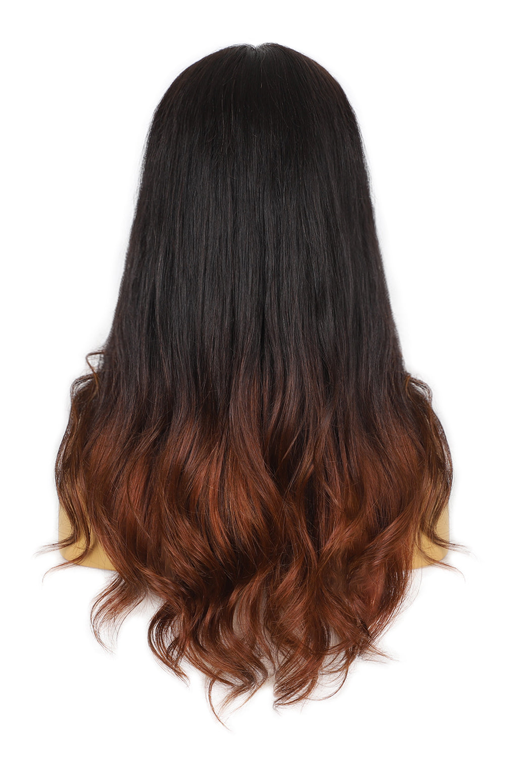 13*6 HD Lace Two-tone Natural Black Auburn Brown Loose Wave Wig-2
