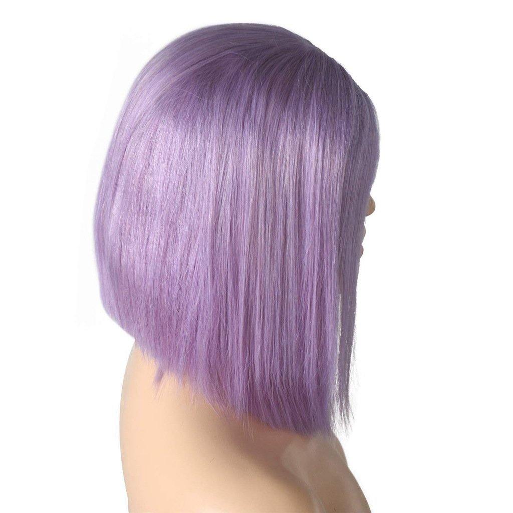 13*4 Virgin Human Hair Lace Front Colored Bob Wigs 134CST10 - ygwigs