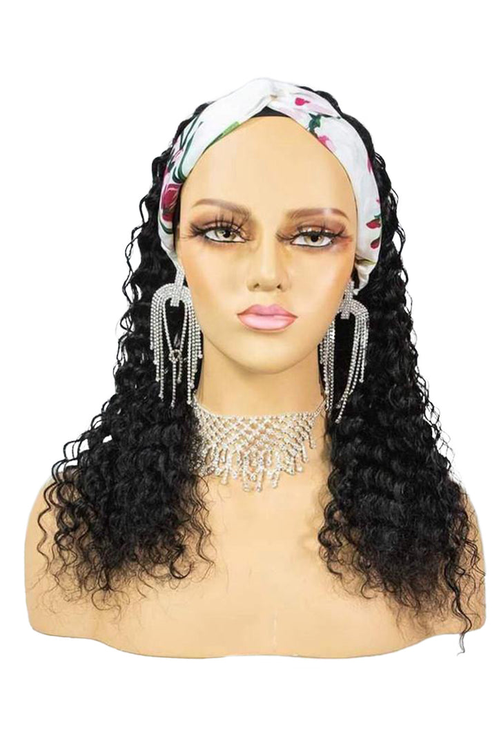 Styles de perruque de bandeau de cheveux humains bouclés mignons