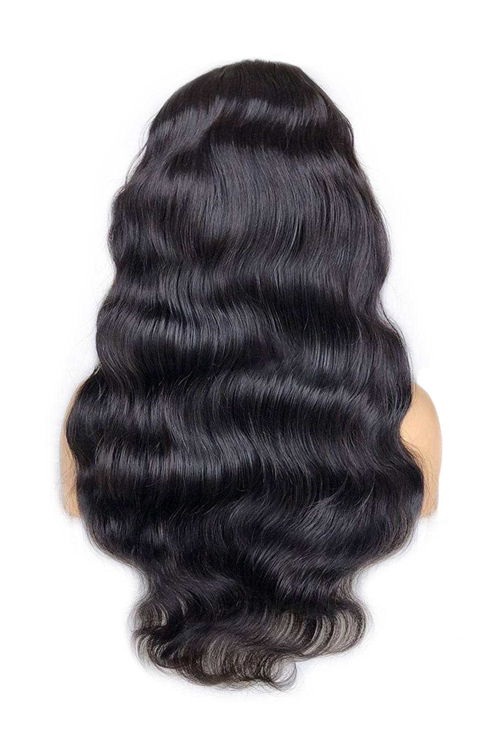 Pelucas de encaje frontales 13x4, onda corporal, 250% de densidad, pelo negro largo
