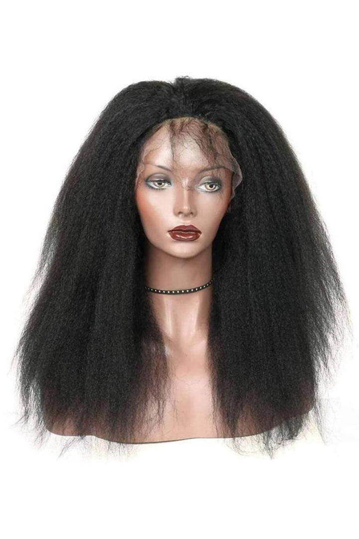 Pelucas frontales de encaje completo 13x4, rectas rizadas para mujeres afroamericanas