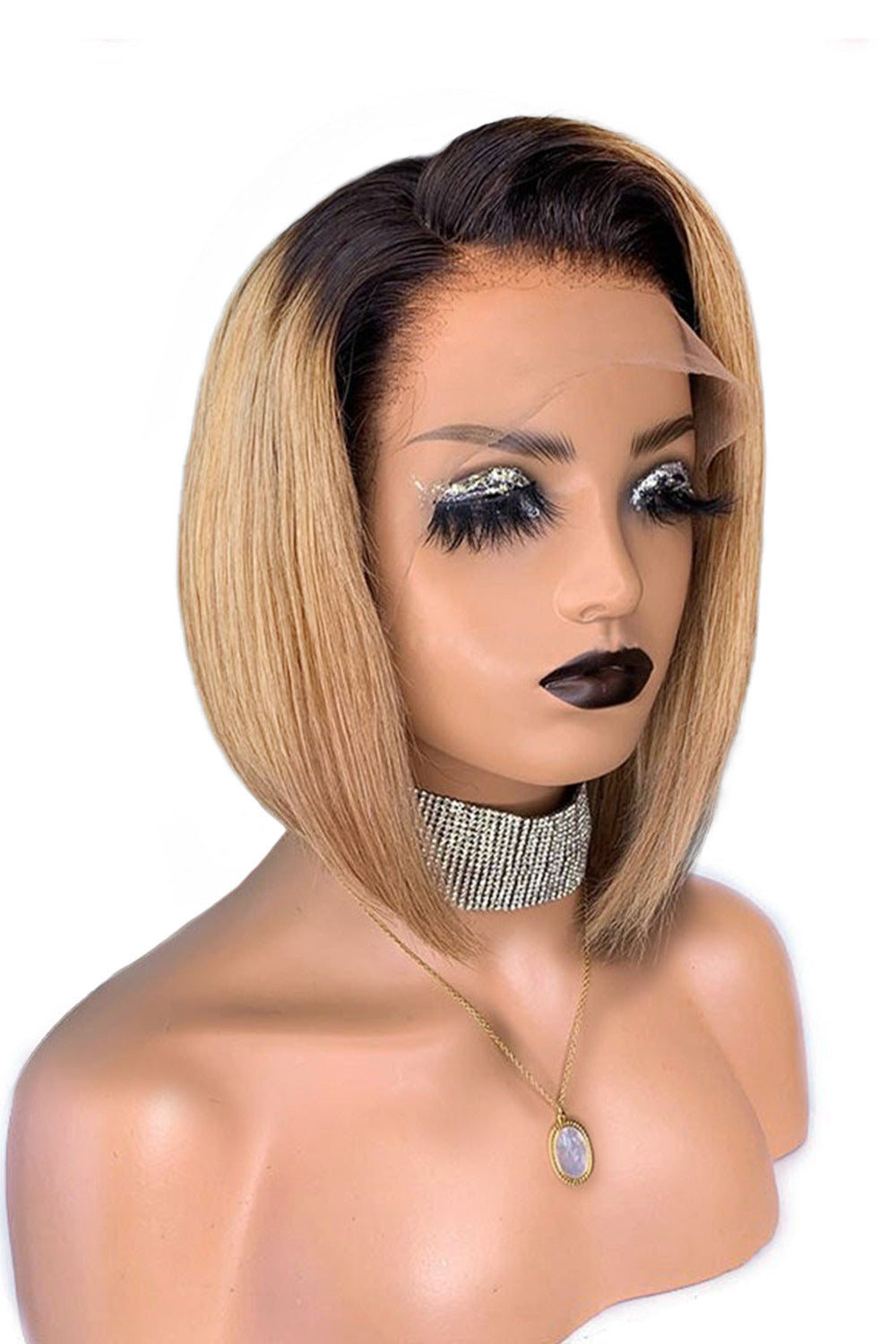 Perruque Lace Front Wig Bob d'été mignonne, cheveux humains vierges