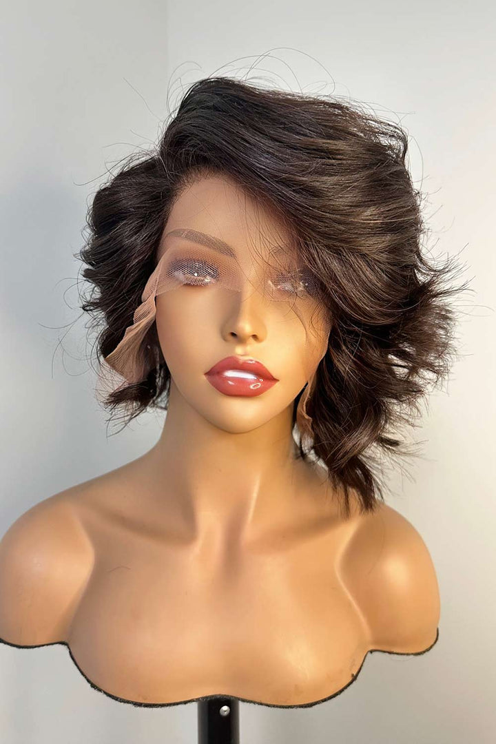 Designer Wigs - Bombshell Body Wave Short Compact 13*6 Lace Front Wig