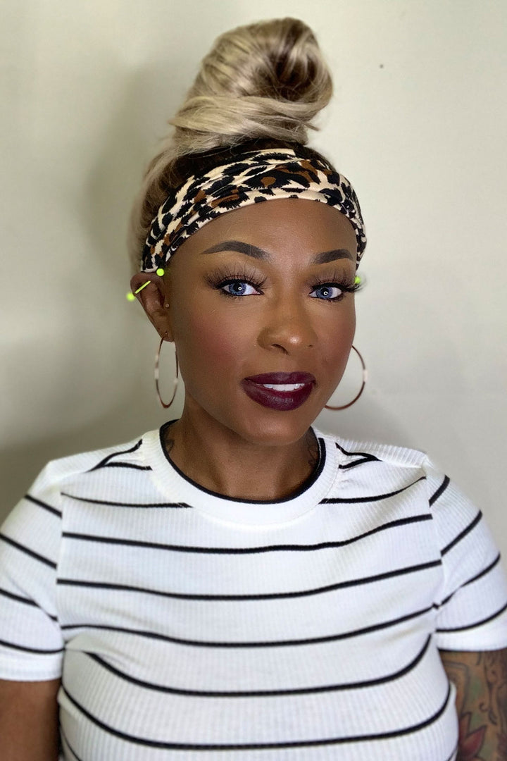 Body Wave Ombre Platinum Blond Headband Wig