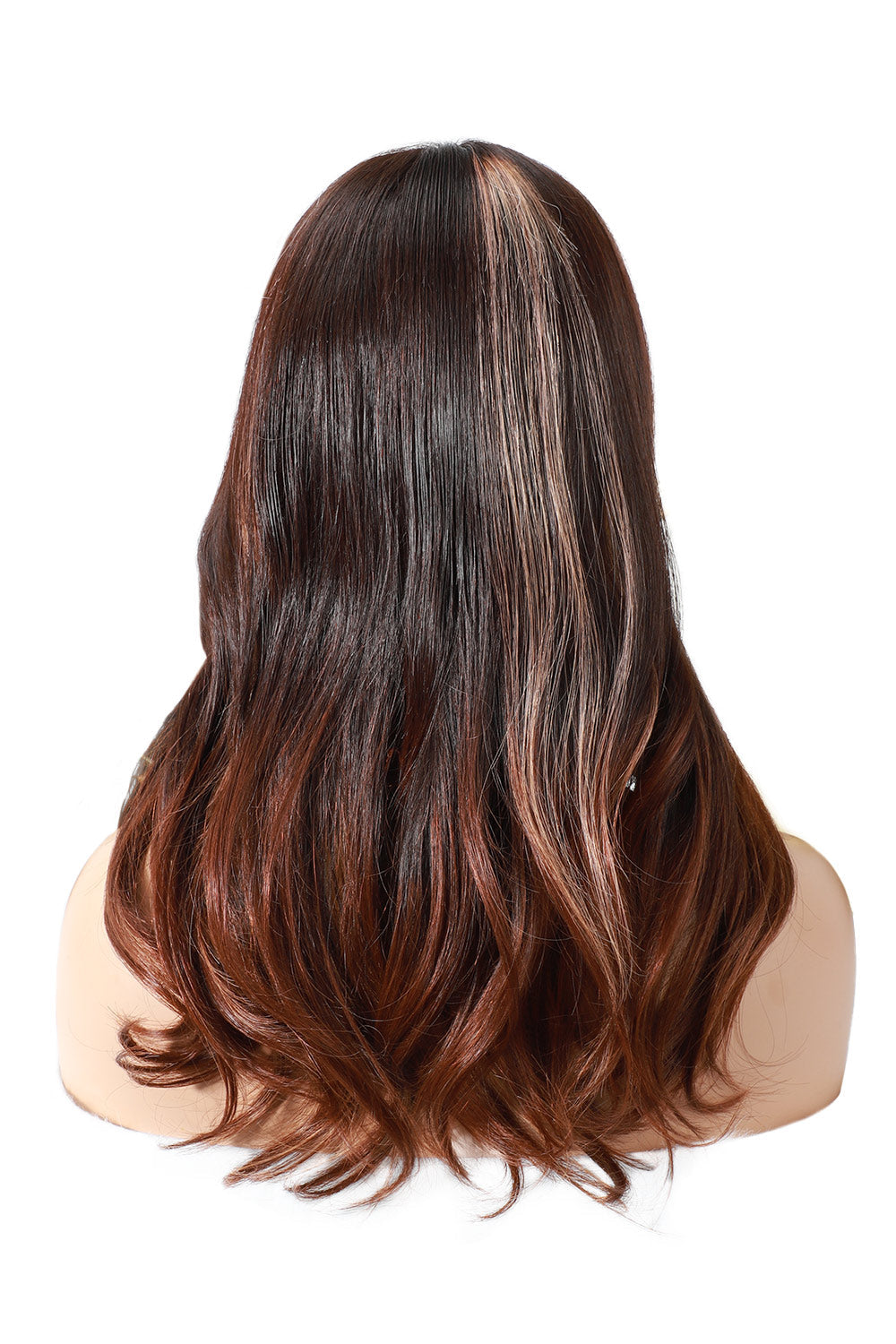 13x6 Glueless Hd Lace Auburn Wig Natural Wave-HD63