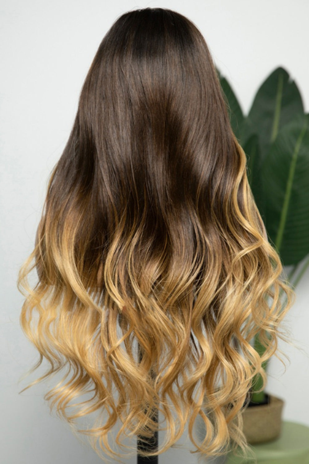 Perruque ondulée brune et blonde ombrée HD 13x6 HD27