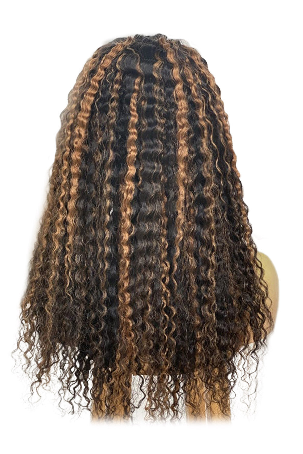 Highlights Curly Headband Wig Human Hair HBW06