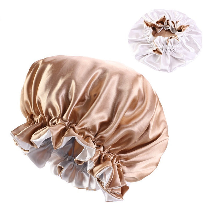 YGwigs Double Layer Women's Satin Night Sleep Bonnet With High-Grade Elastic Band SB01 - ygwigs