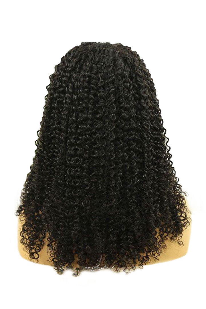 Ella Jerry Peluca con diadema de cabello humano rizado HBW27