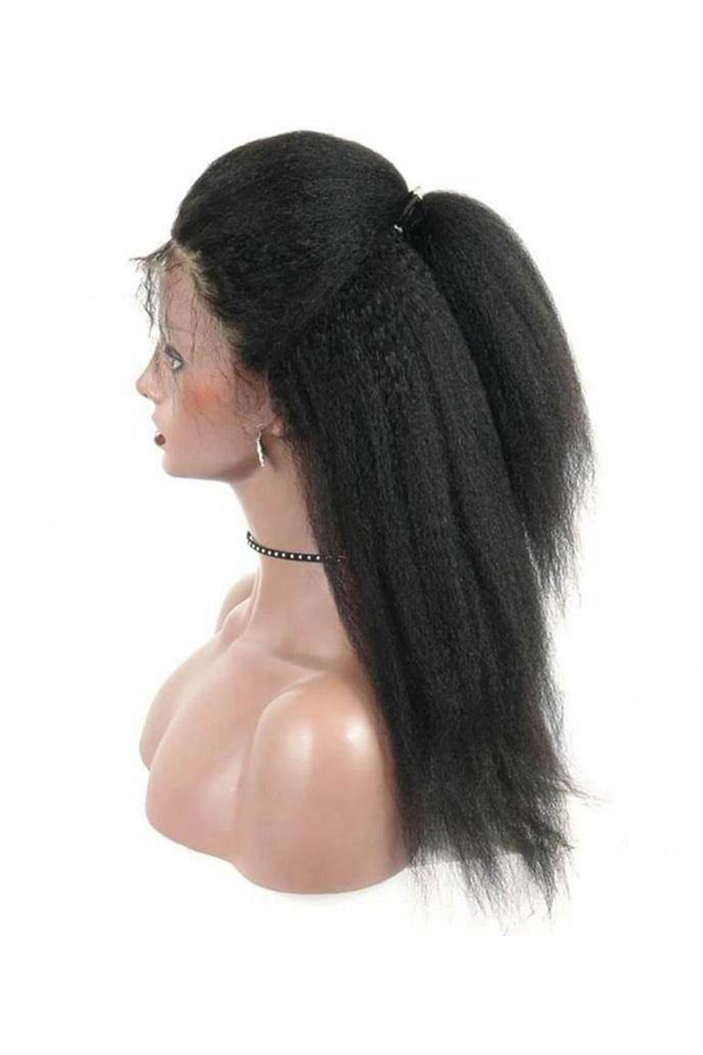 Pelucas frontales de encaje completo 13x4, rectas rizadas para mujeres afroamericanas