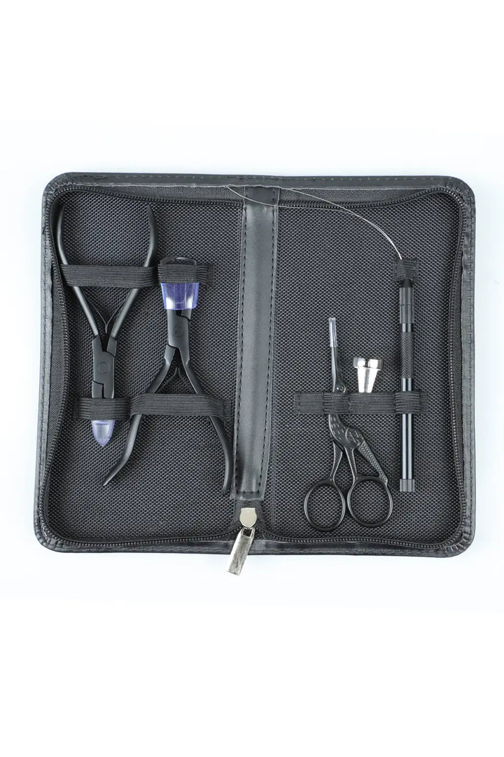 5 Stück Mikroperlen Haarverlängerungen Kit Professionelles Werkzeug für Friseure