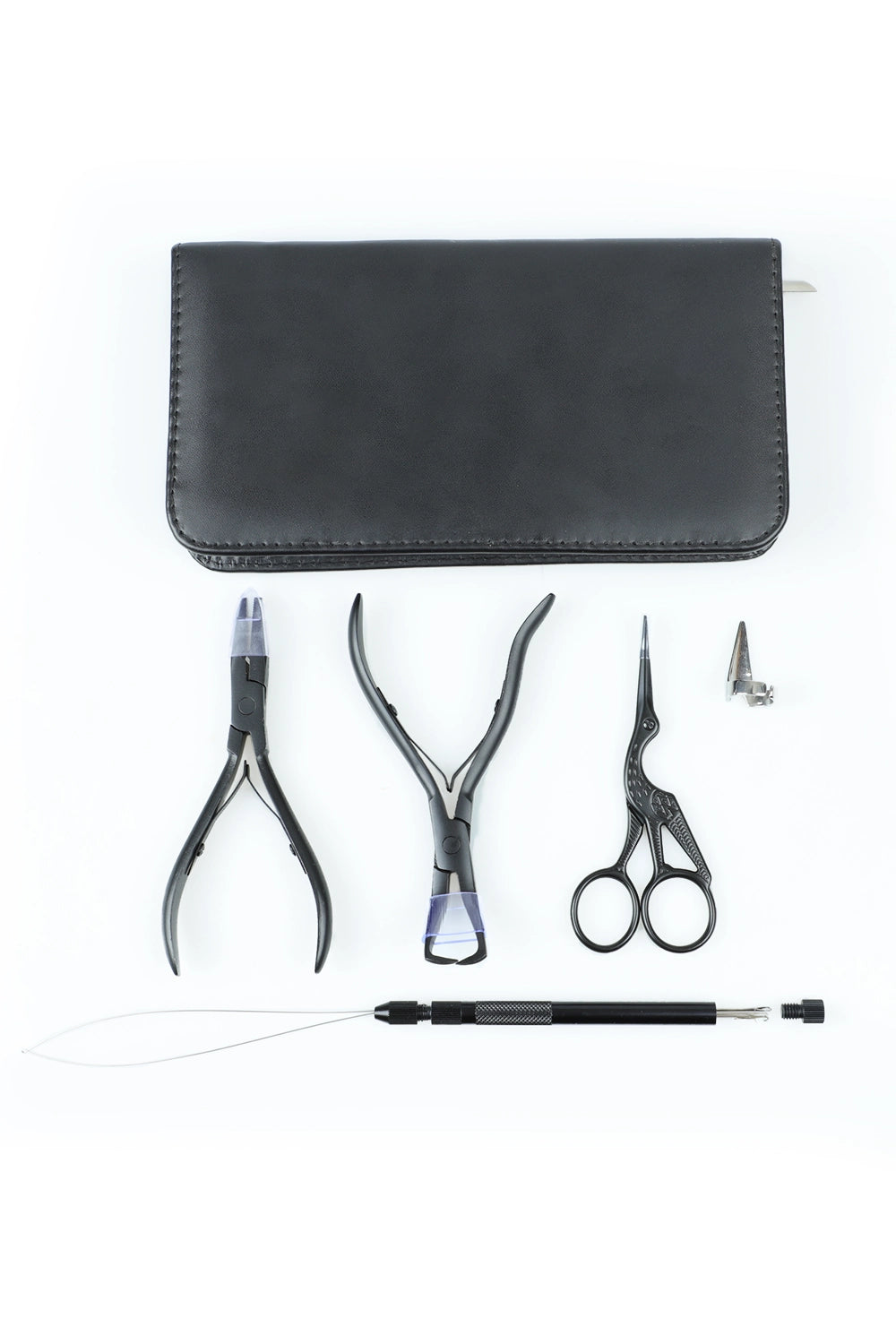 5 Stück Mikroperlen Haarverlängerungen Kit Professionelles Werkzeug für Friseure