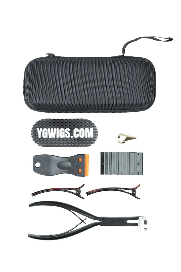 Kit de extensión de cabello con cinta adhesiva de 5 piezas, herramienta profesional para peluqueros