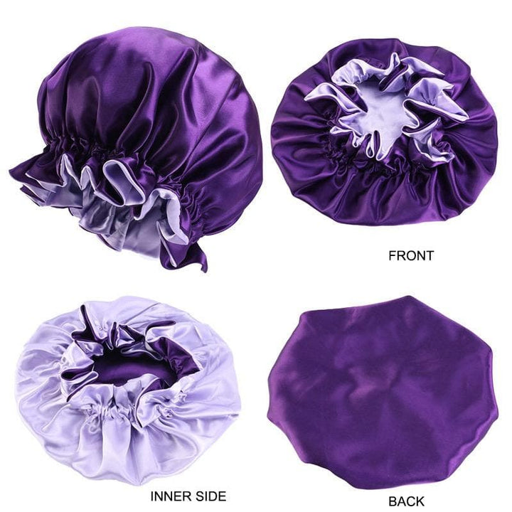 YGwigs Double Layer Women's Satin Night Sleep Bonnet With High-Grade Elastic Band SB01 - ygwigs