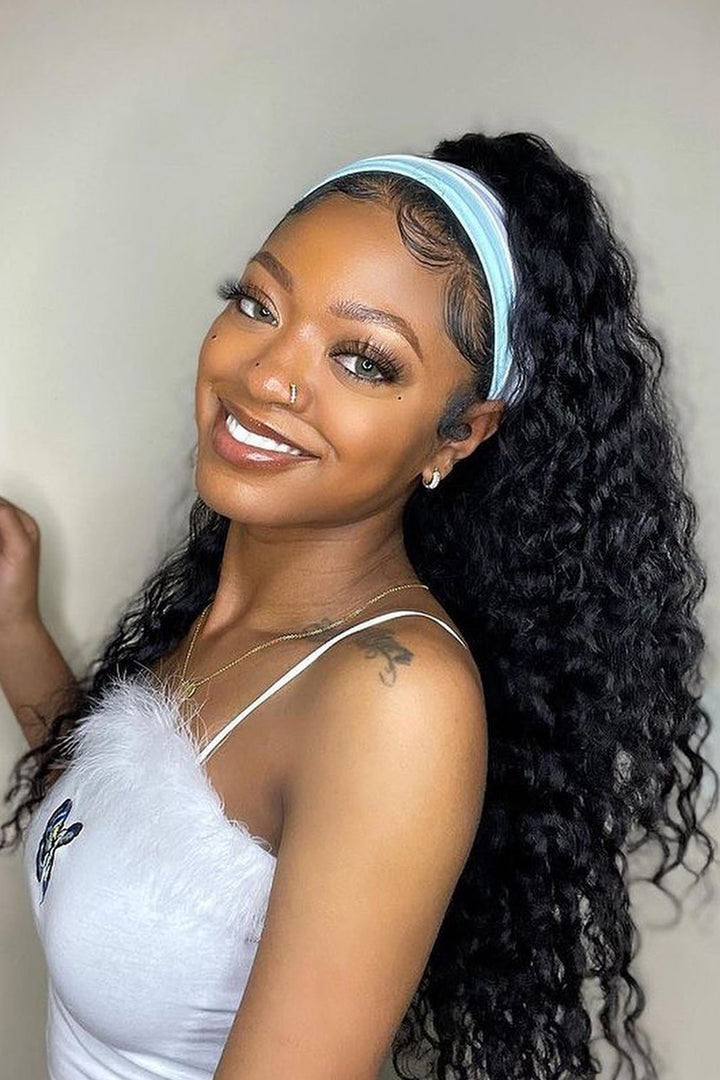 Beautiful Deep Wave Headband Wig Style HBW19