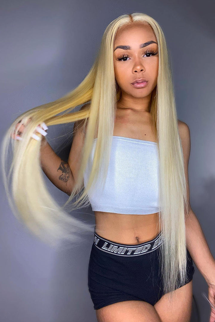 13x6 Hd Lace 613# Perruques droites en os-HD24