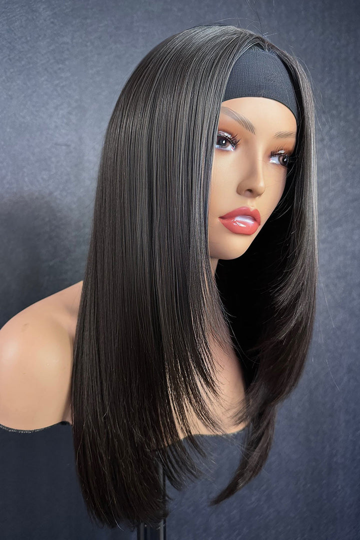 Peluca con diadema de encaje Bone Straight-LH07