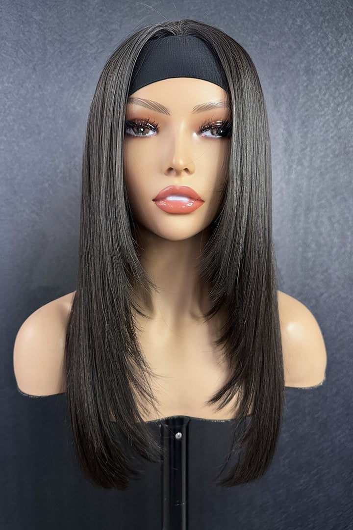 Peluca con diadema de encaje Bone Straight-LH07