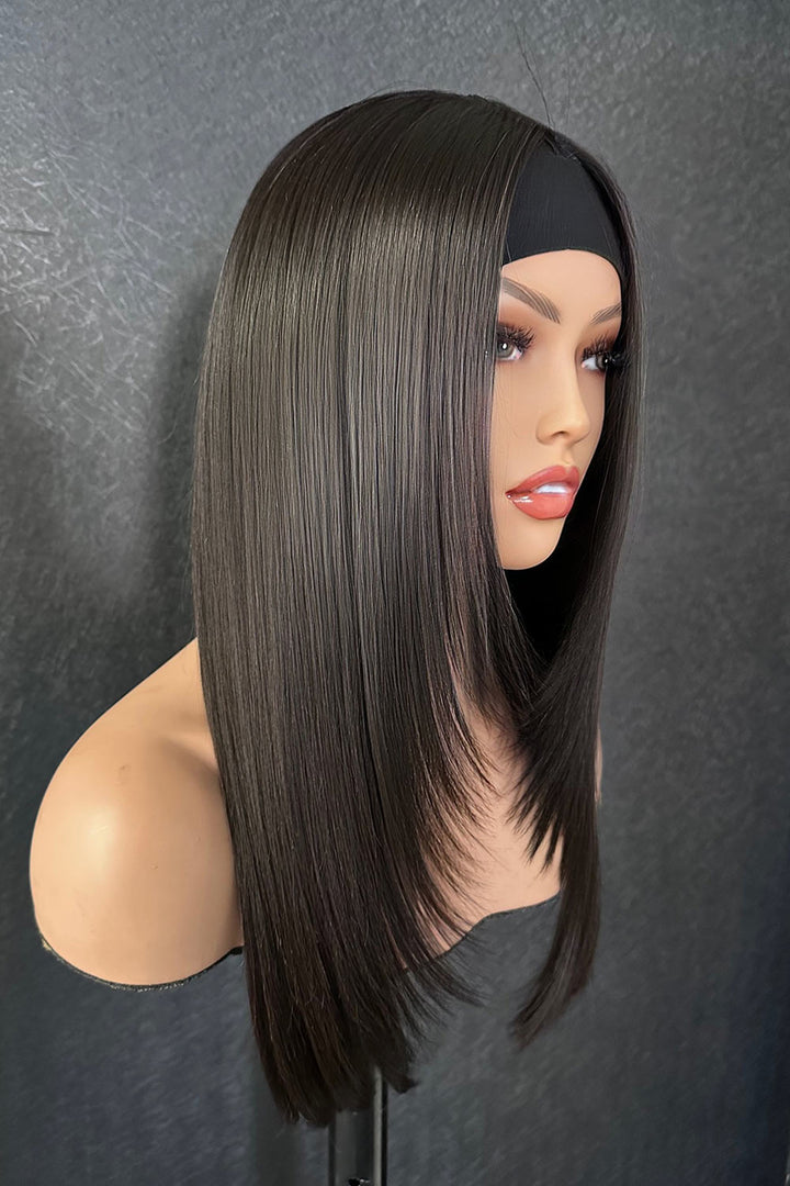 Peluca con diadema de encaje Bone Straight-LH07