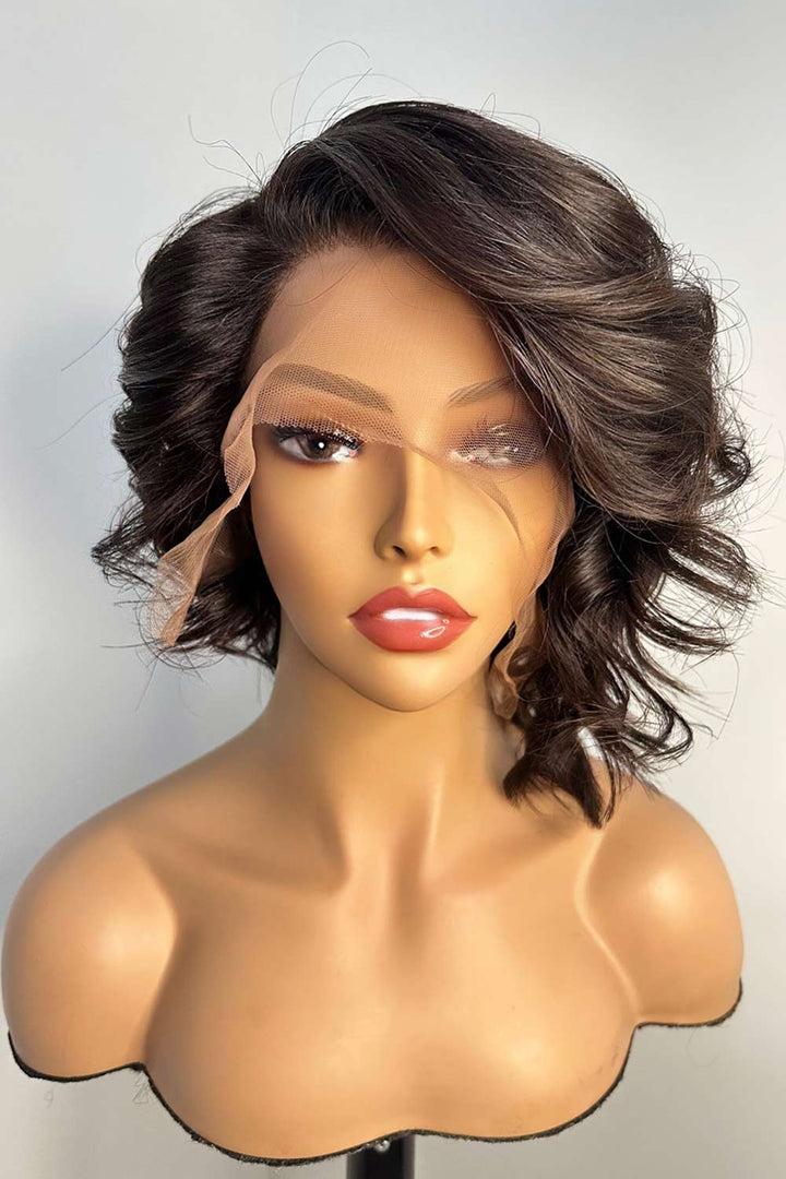 Designer Wigs - Bombshell Body Wave Short Compact 13*6 Lace Front Wig