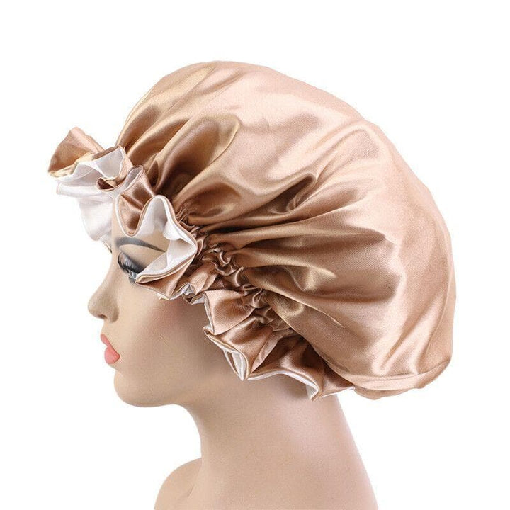 YGwigs Double Layer Women's Satin Night Sleep Bonnet With High-Grade Elastic Band SB01 - ygwigs