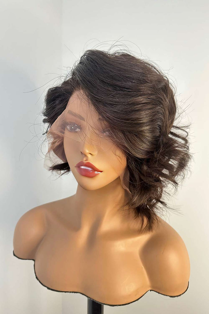 Designer Wigs - Bombshell Body Wave Short Compact 13*6 Lace Front Wig