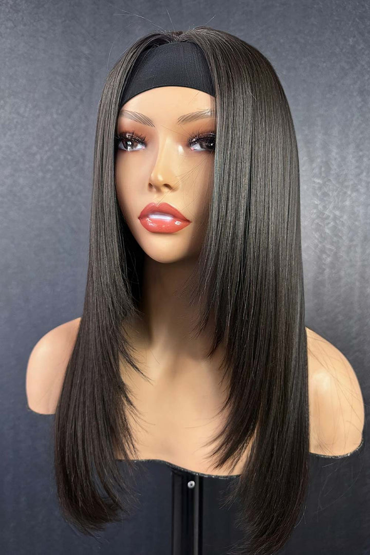 Peluca con diadema de encaje Bone Straight-LH07