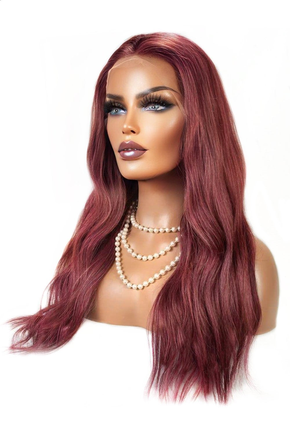 Perruque Lace Wig HD sans colle 13x6 99J Natural-HD54