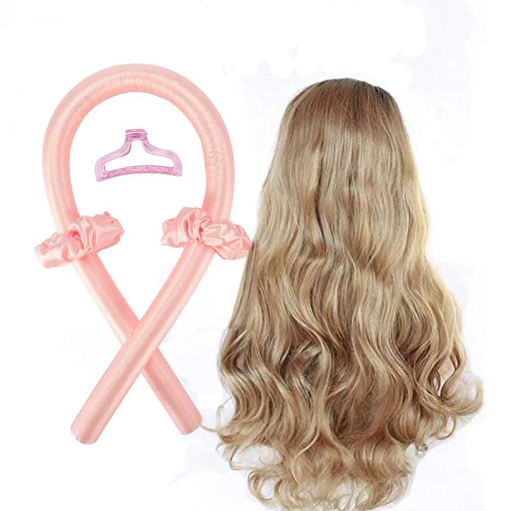 Heatless Curling Ribbon Flexi Rod Soft Foam Hair Rollers Headband Sleeping Hair Curler - ygwigs