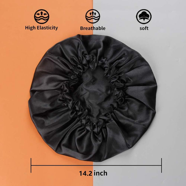 YGwigs Double Layer Women's Satin Night Sleep Bonnet With High-Grade Elastic Band SB01 - ygwigs