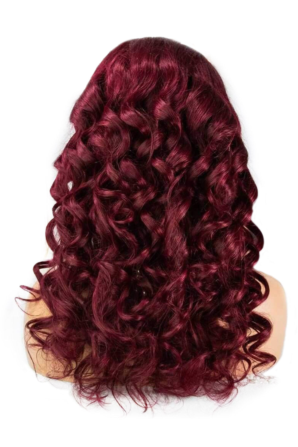 Bourgogne 99J cheveux humains bandeau perruque styles HBW08