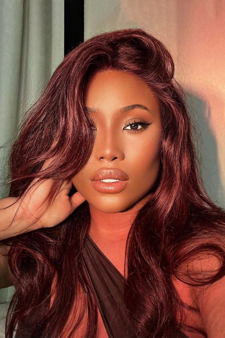 Perruque Lace Wig HD sans colle 13x6 99J Natural-HD54