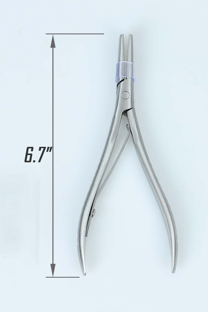 Alicates planos grandes universales para extensiones de cabello de acero inoxidable