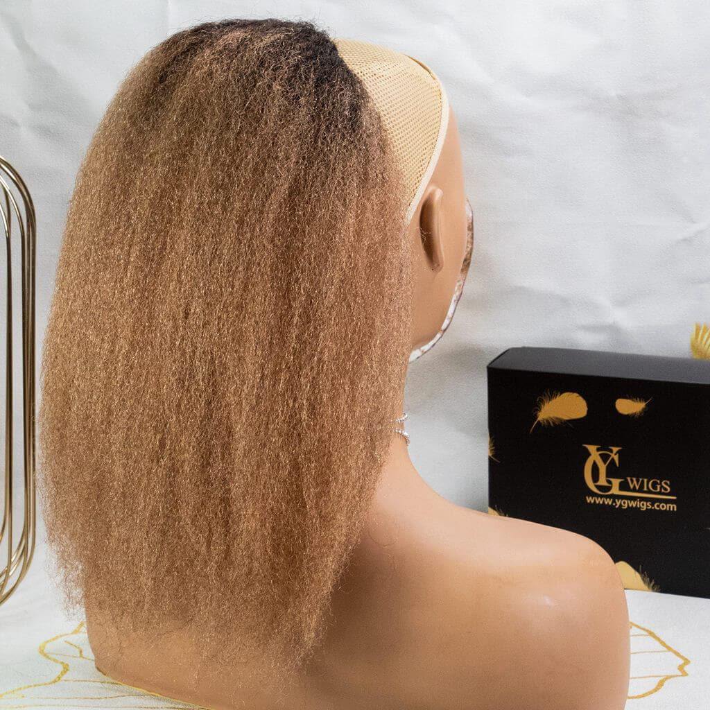 Ygwigs kinky straight mix brown ponytail-11