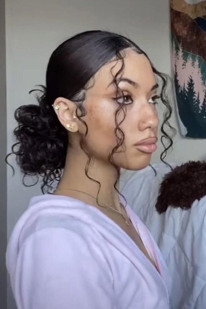 Long Curly and Wave Reusable HD lace Baby Hair Edges 10 Inch