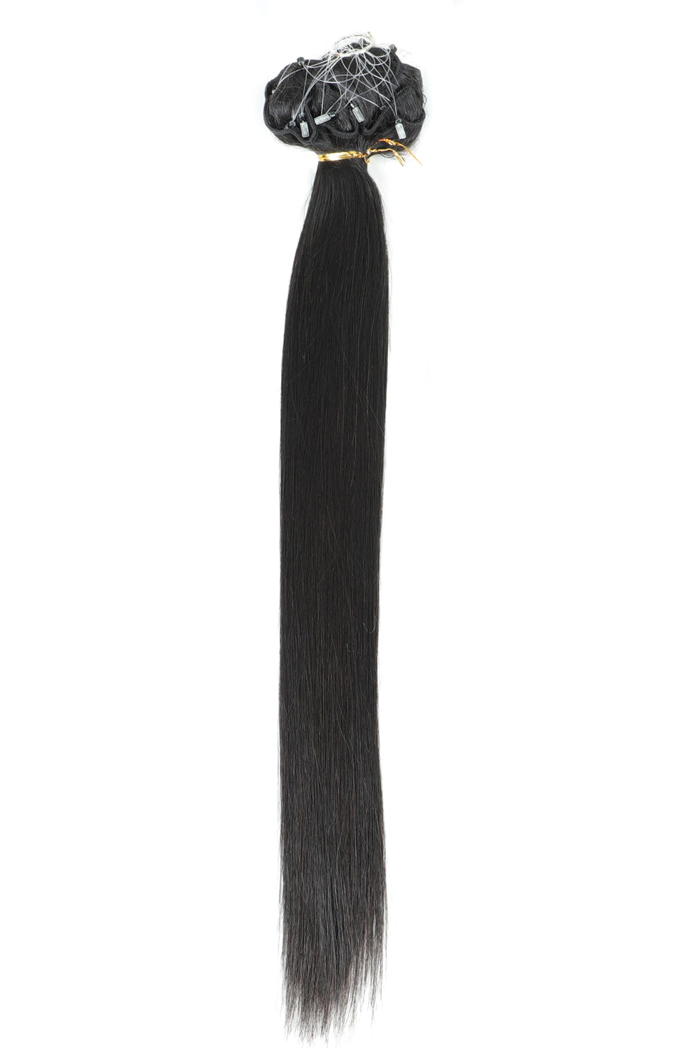 Extensions de cheveux à double trame Microlink avec cheveux humains microbilles droits