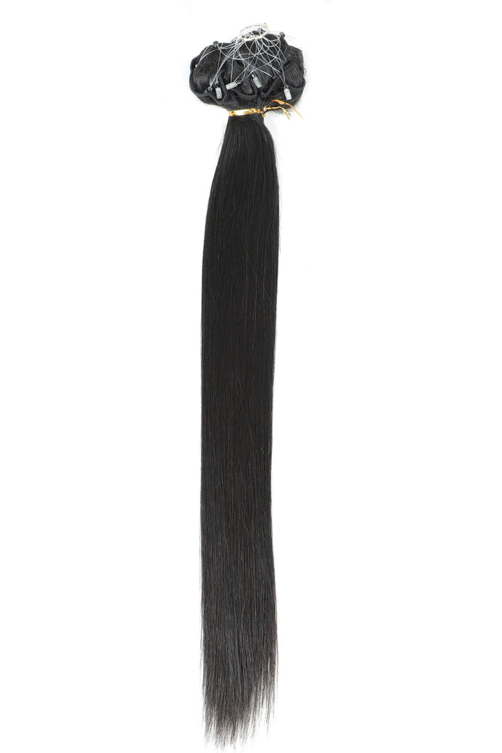 Extensions de cheveux à double trame Microlink avec cheveux humains microbilles droits