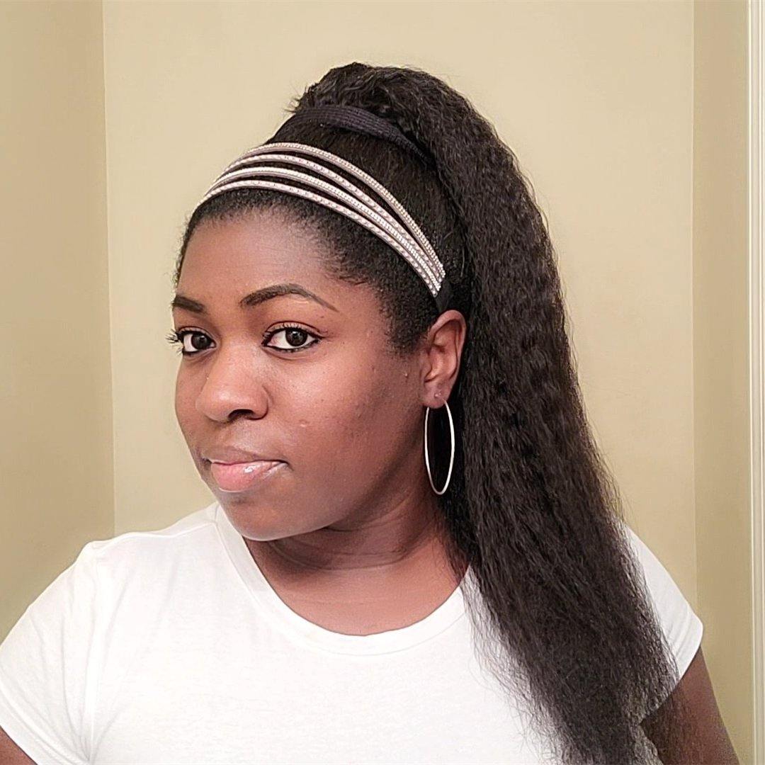 YGwigs Kinky Straight Natural Mix Color Drawstring Ponytail PO02 - ygwigs